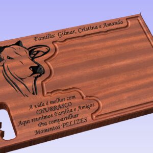 DXF Tábua de Churrasco Cabeça de Boi